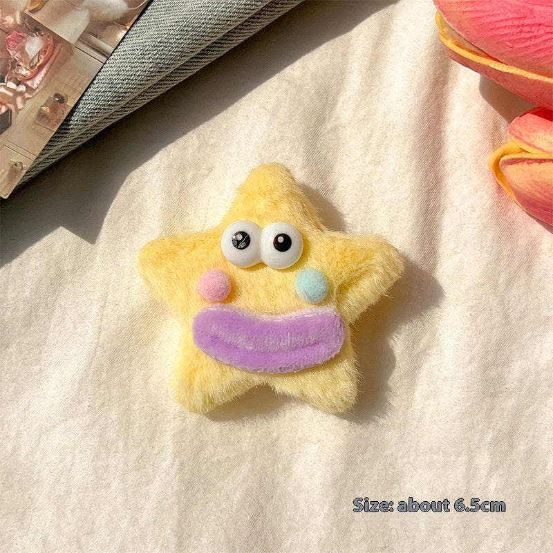 Girly Star Plush Duckbill Clip Collect Them All!