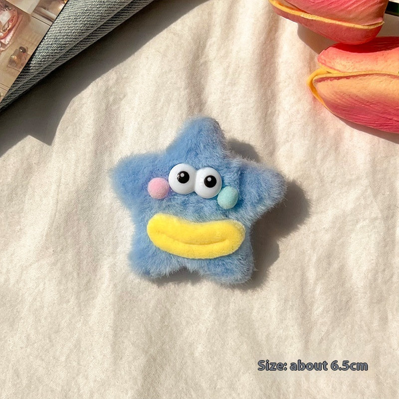 Girly Star Plush Duckbill Clip Collect Them All!